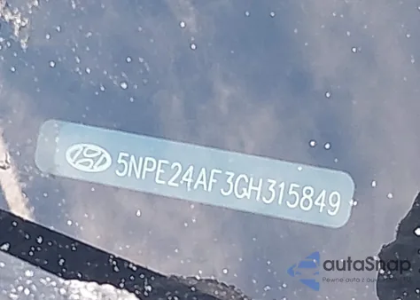 2016 Hyundai Sonata Se z USA, uszkodzony, nr VIN 5NPE24AF3GH315849